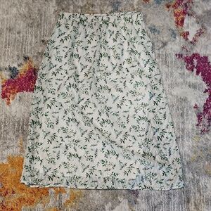 Floral Green Skirt